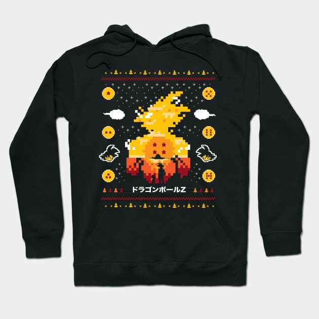 Beautiful Sunset Ugly Sweater Hoodie by DANDINGEROZZ